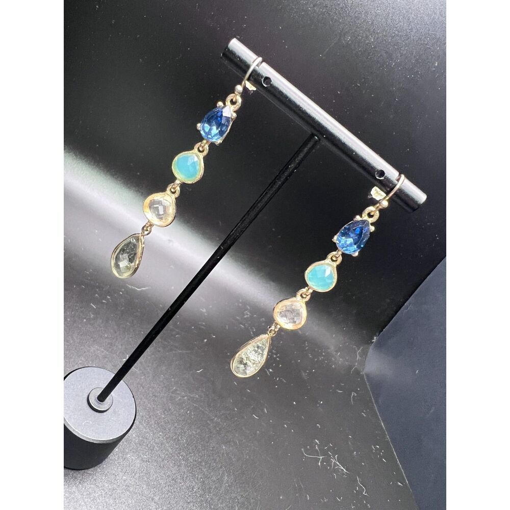 Blue Drop Earrings